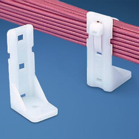 Panduit Cable Tie Mounts, Screw Applied, PK100 PP1S-S10-C